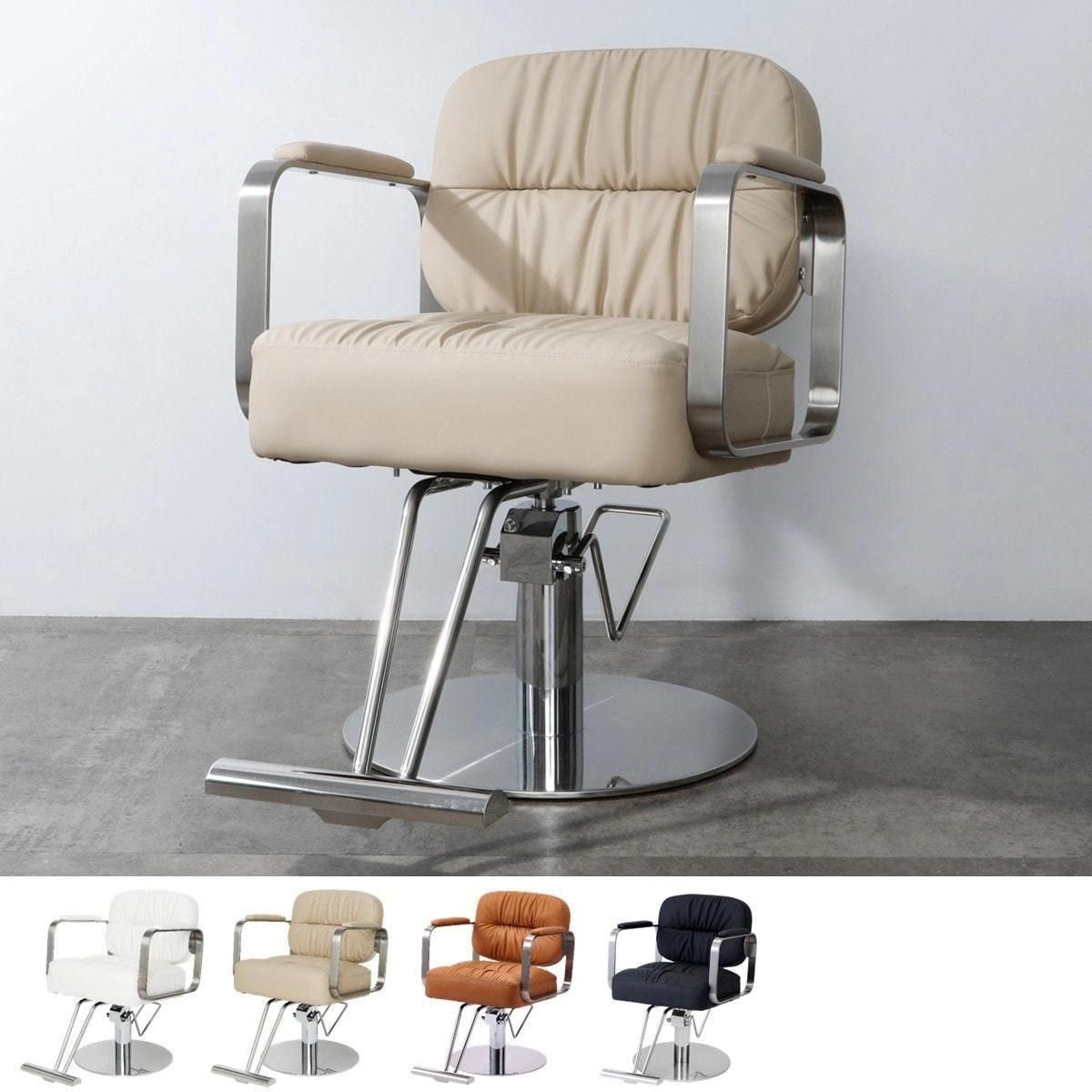 値下げ！美容室 スタイリングセット面チェア ブラウン 3台☆