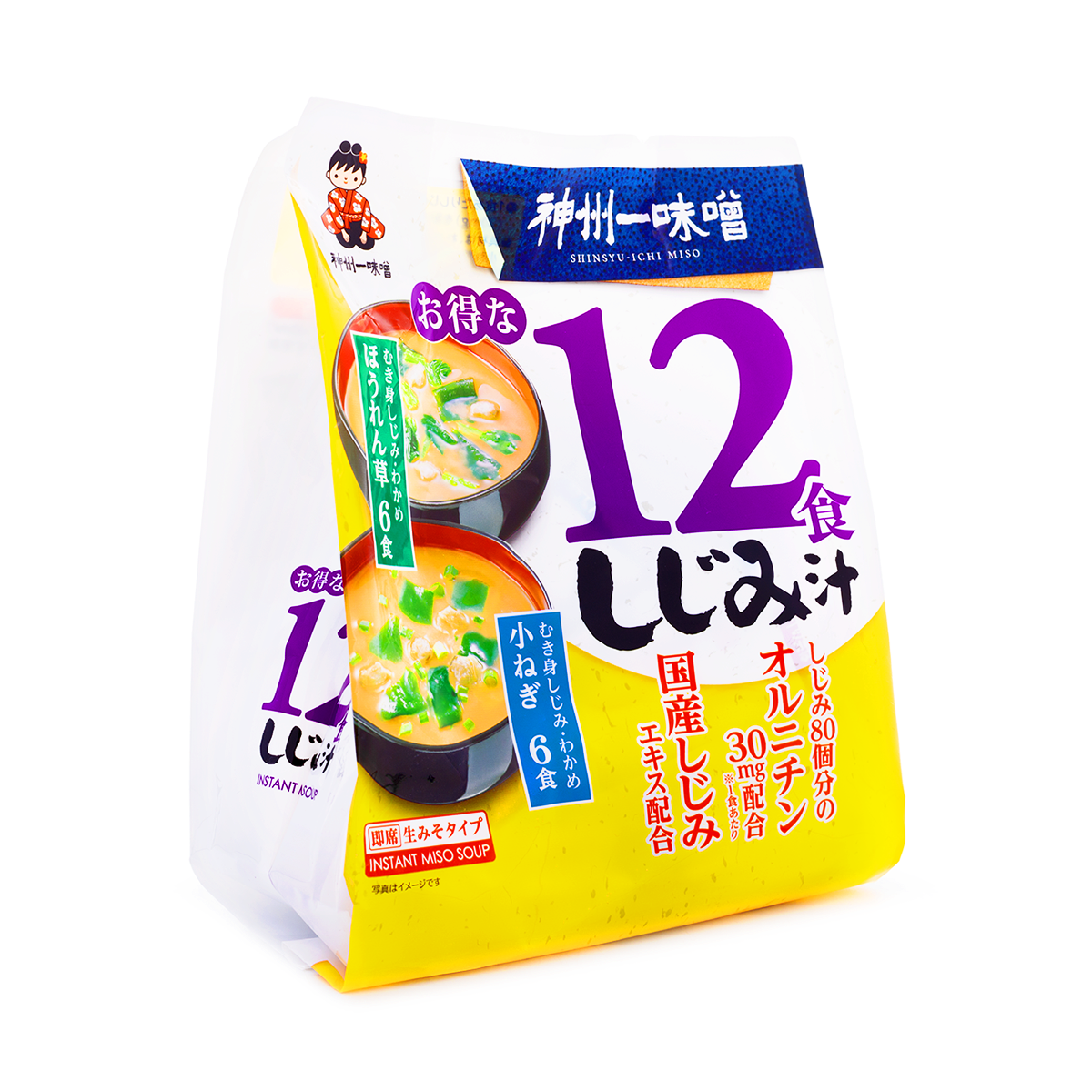 信州一味噌 しじみ汁 12食 6.77 オンス - Weee!