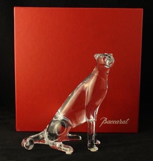 希少）Baccarat バカラ（大型） チーター ヒョウ フィギュリン 希少