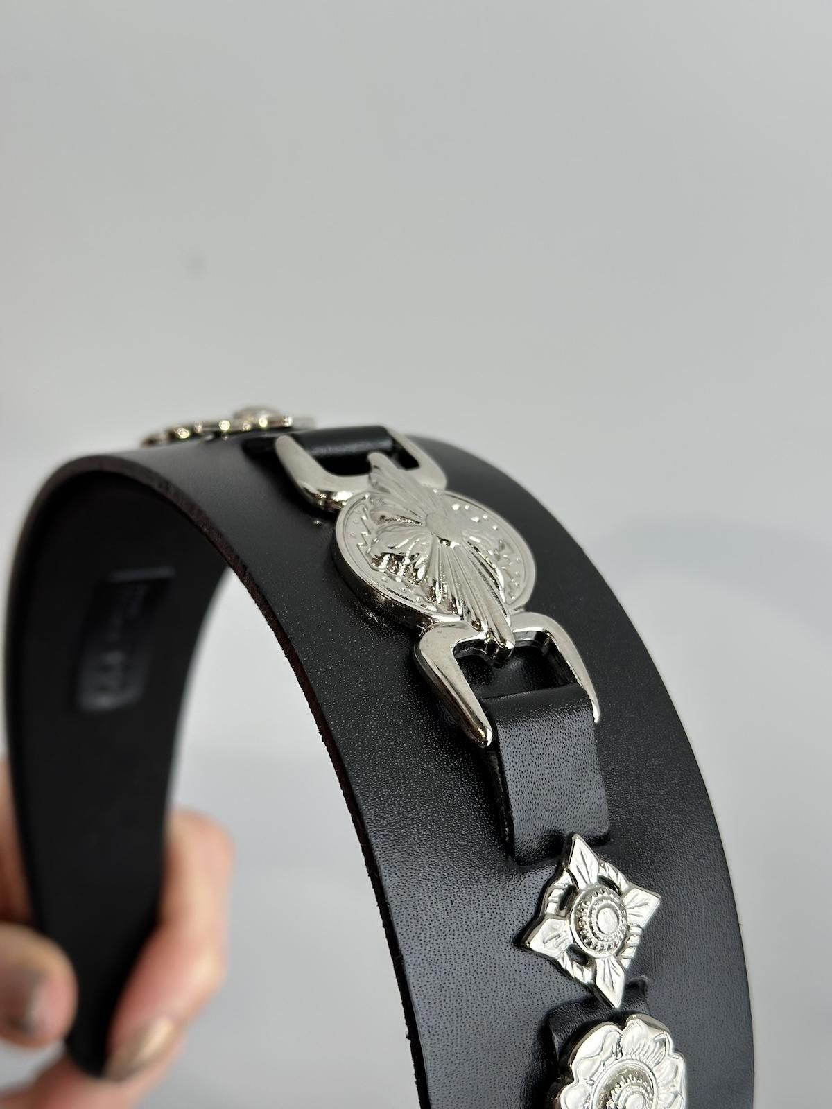 箱・タグ付き【TOGA TOO】レザーヘッドバンド1 TOGA TOO Leather