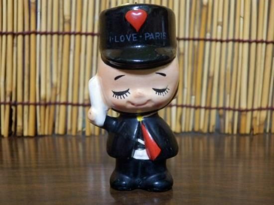 内藤ルネ 陶器人形（ポリス）6.5cm - 「宝の森」昭和レトロ雑貨