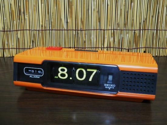 希少 稼働】セイコー 時計 パタパタ 昭和レトロ 激レア 単1電池 QN407