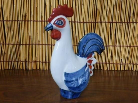 陶器製 干支置物 吉田 隆（とり） - 「宝の森」昭和レトロ雑貨