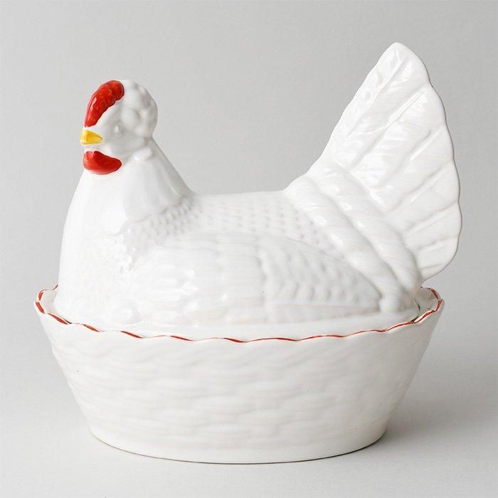 ビンテージ HEN-ON-NEST ニワトリ型卵容器 WESTFIELD ART POTTERY