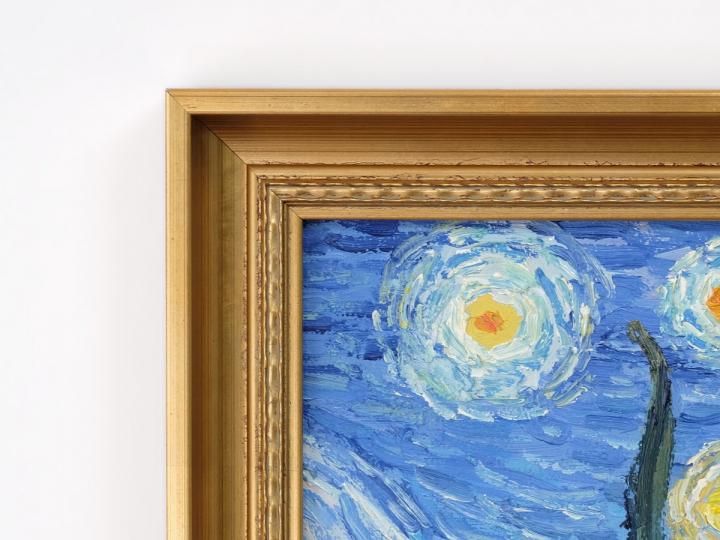 一点物】 油彩 複製画 フィンセント・ファン・ゴッホ 「星月夜