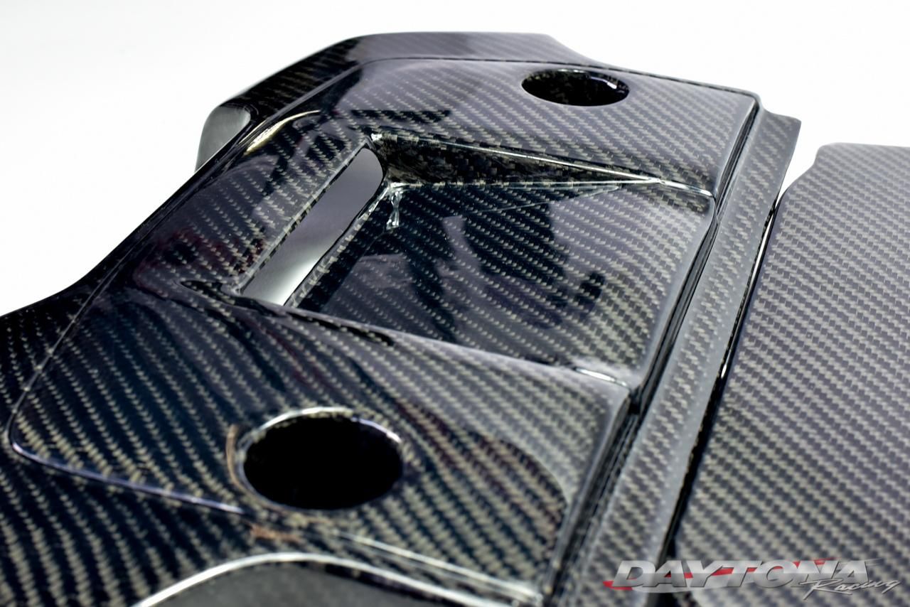 Z34エンジンカバーラップ塗装エンブレムスワロフスキー加工