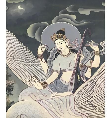 弁財天（べんざいてん／サラスヴァティー）Artistic gallery studio