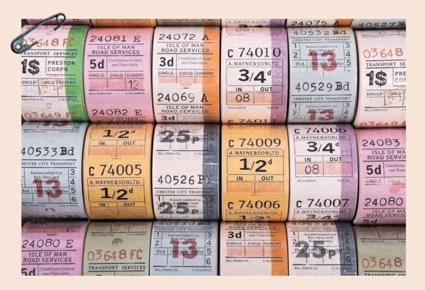 イギリスバスチケット風！おしゃれなロールシール