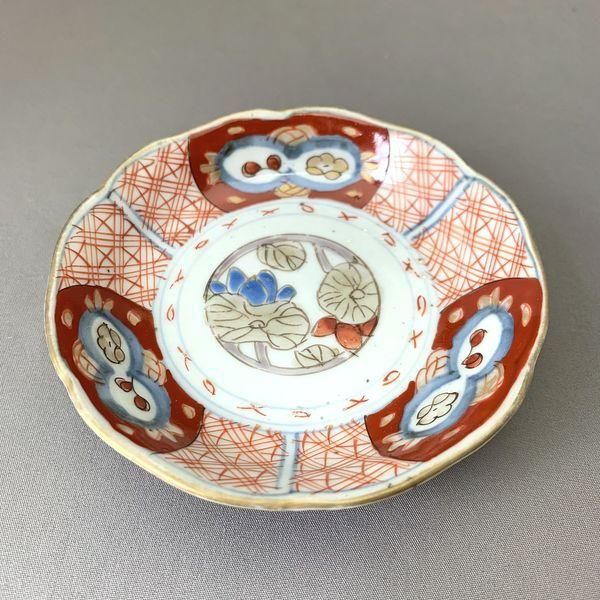 錦龍 豆皿 5枚 金彩 色絵付 染付 銘 唐草 美品 その2 【公式通販】