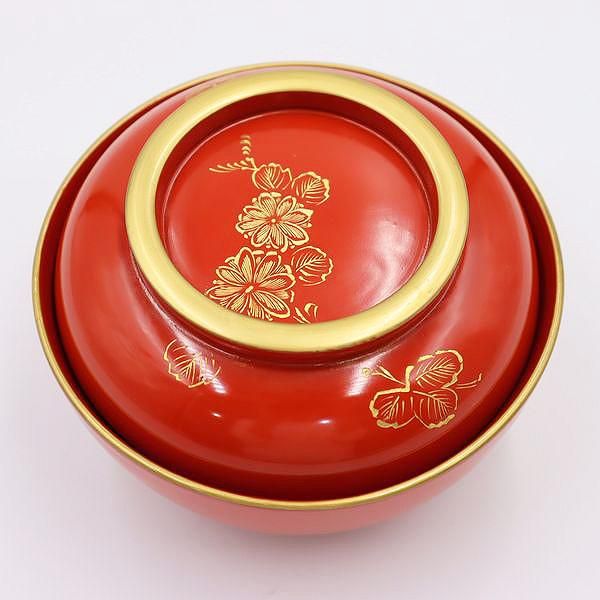 朱漆金蒔絵菊文椀 たまきち様確認用 輪島塗 朱漆塗 内総沈金 菊花紋詰