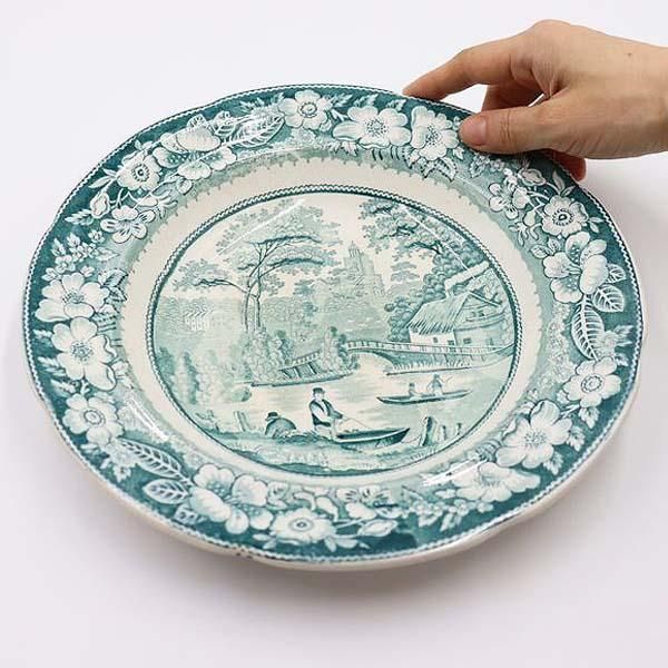 アンティークデザイン平皿｜直径25 高さ4｜イギリス製