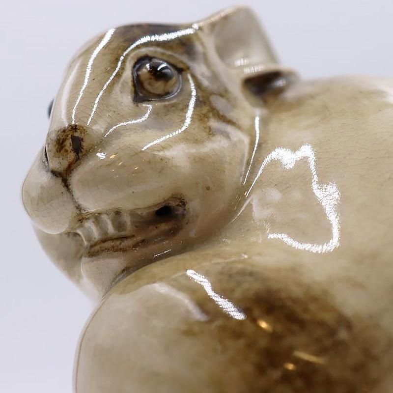 置物・オブジェ 日本製 兎卯干支 大正15年 陶磁器製