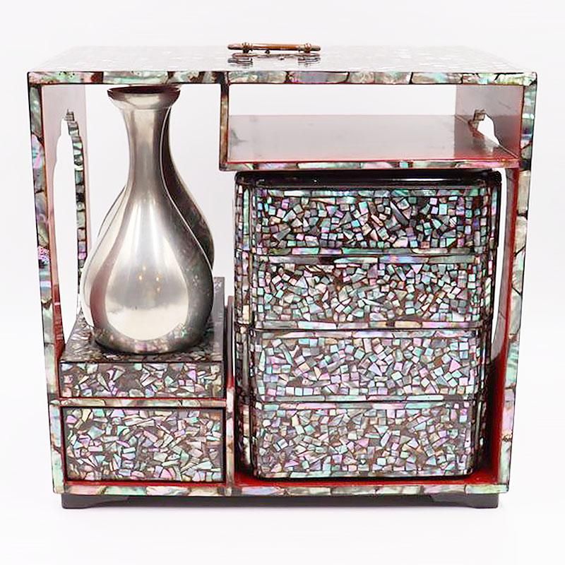 重箱 日本の暮らし 螺鈿細工 明治 大名弁当 アンティーク