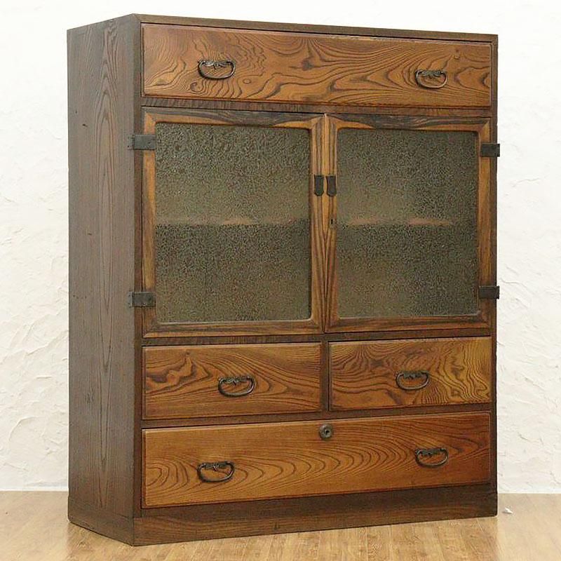アンティーク家具昭和レトロ茶箪笥和家具古家具箪笥ヴィンテージ