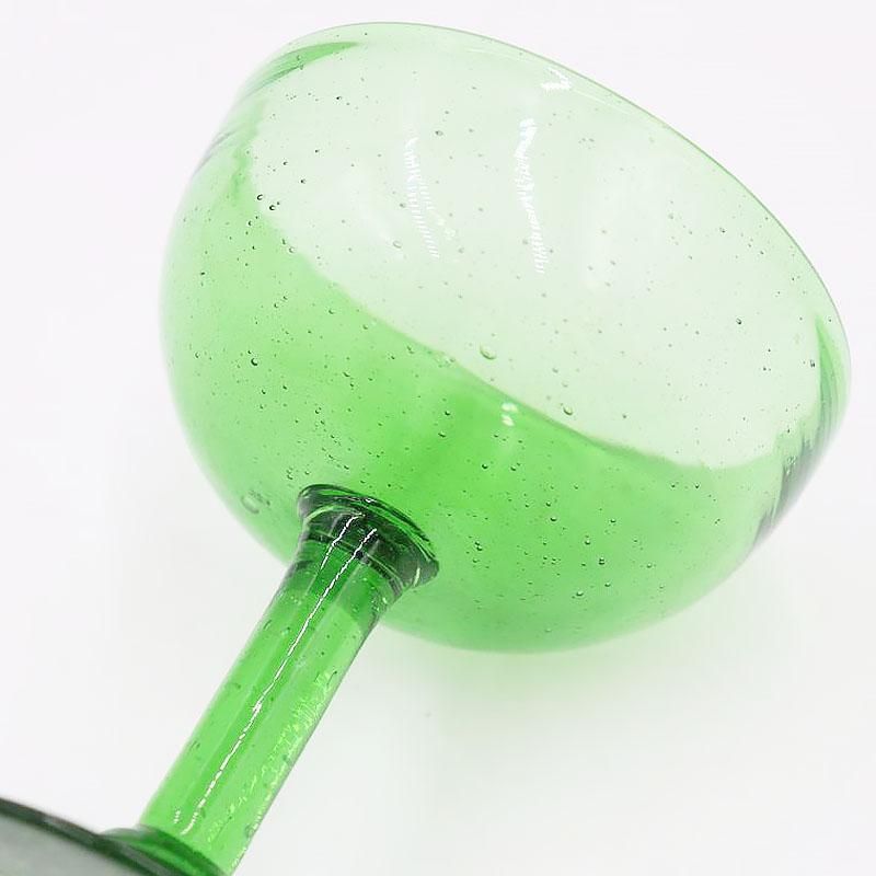 氷コップ レトロガラス 和ガラス 昭和初期 グリーン