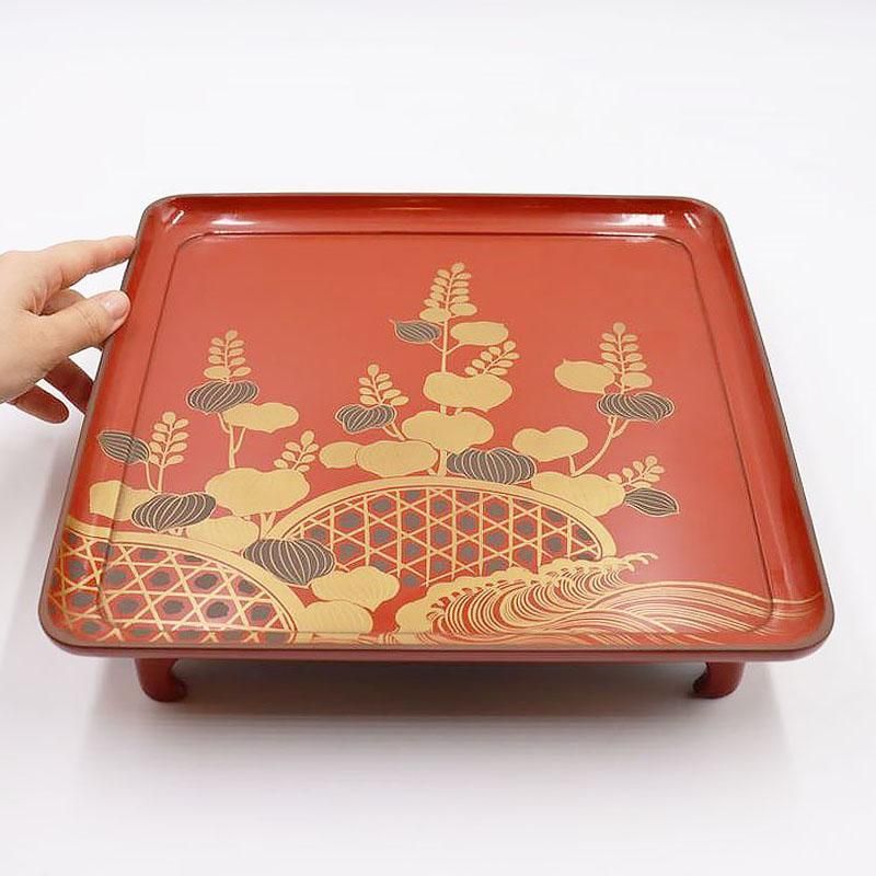 脚付き膳｜蒔絵・朱塗・螺鈿・讃岐彫など格式を添えるアンティークの高脚膳