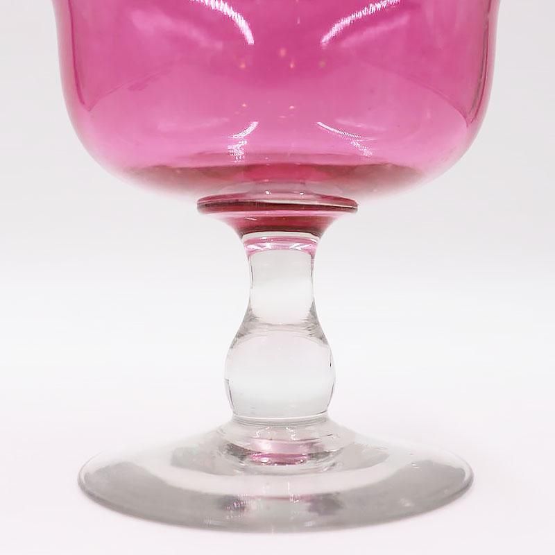 大正ガラス 吹きガラス コンポート 直径15cm 高さ14cm