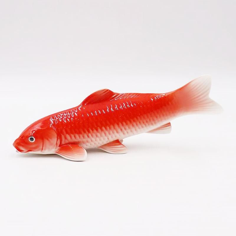 ノリタケボーンチャイナ 鯉 置物 昭和15年頃