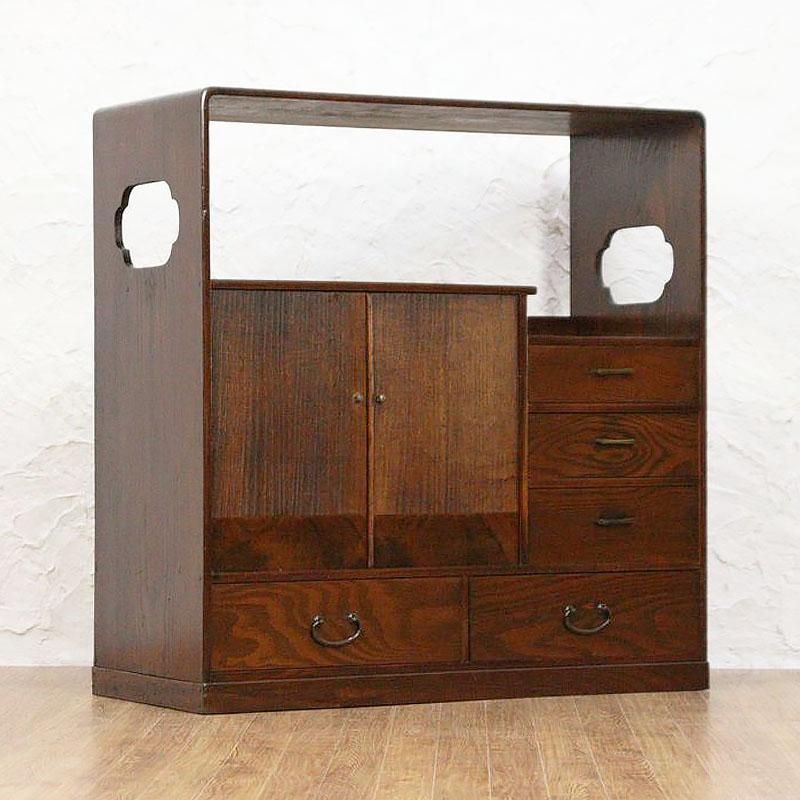 本物 北海道高級民芸家具 古箪台 昭和レトロ