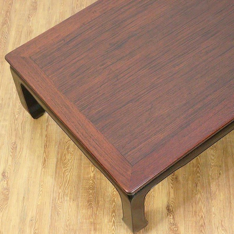 紫檀材の和座卓 昭和期ローテーブル 幅106cm