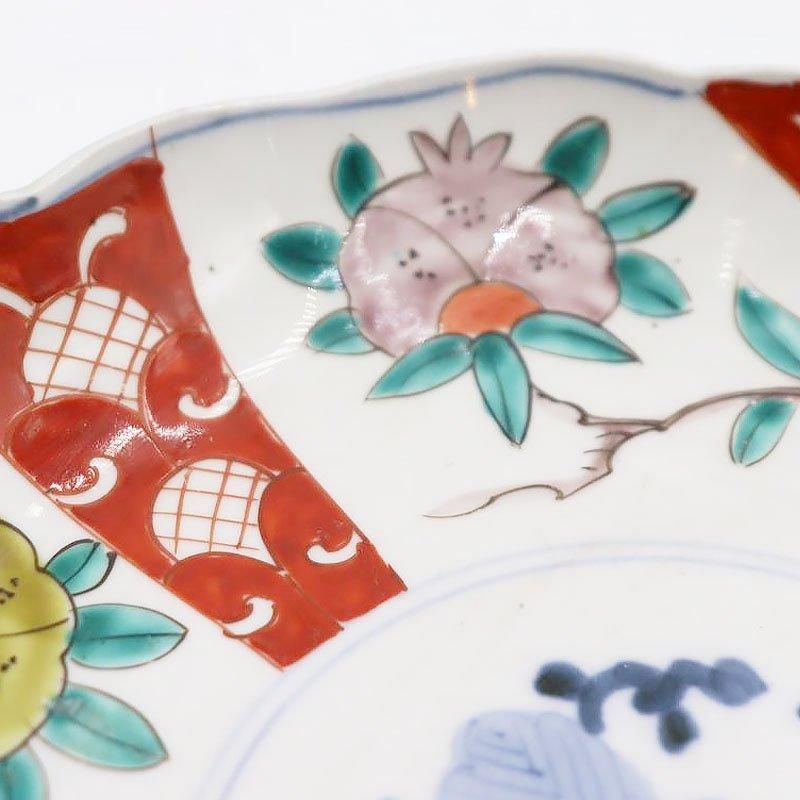 古伊万里の器 – Kotto Shop 赤 海老小皿 蝦豆皿 4枚 色絵 絵付 印文 絵