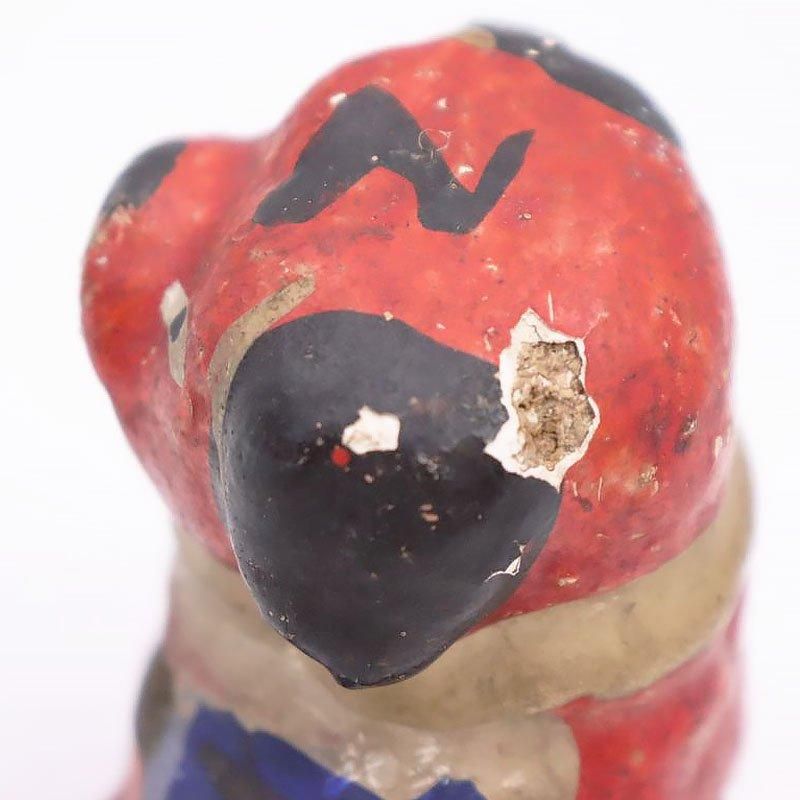 古い 磁器人形 犬 郷土人形 民芸 古道具 アンティーク 古い 磁器人形