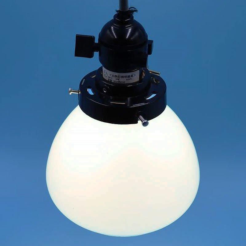 大正ロマン 和ガラス 電笠 青 アンティーク 灯り 照明 古民家 古道具