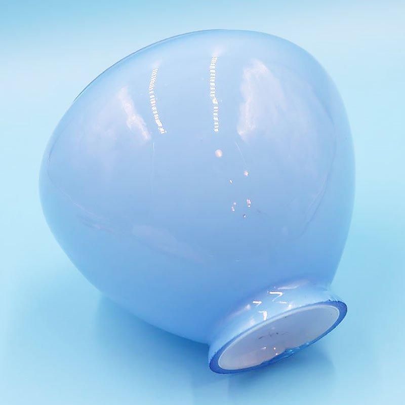 乳白 水色 吹雪 電傘 電笠 シェードランプ 氷コップ アンティーク 乳白