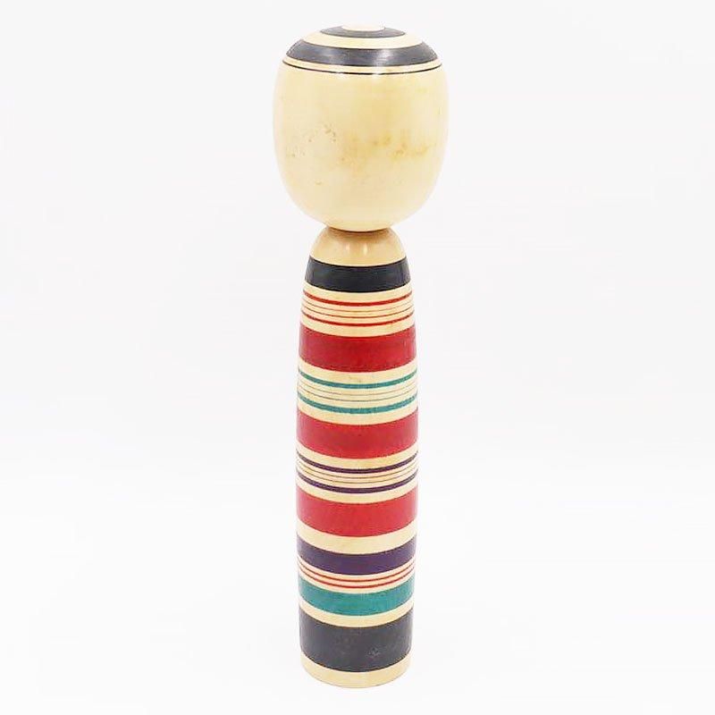 こけし 人形 徳永慎一 昭和初期 直径8cm 高さ32cm