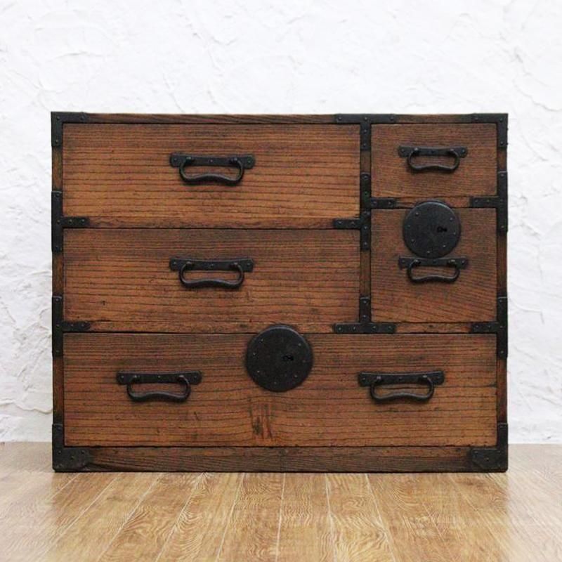 明治大正の総桐小箪笥｜小ぶりで重厚｜滑り良好、美しい木目