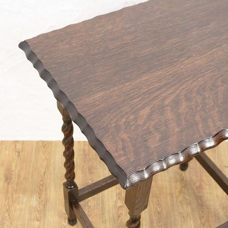 サイドテーブル イギリス製 ツイストレッグ 1920-50年頃