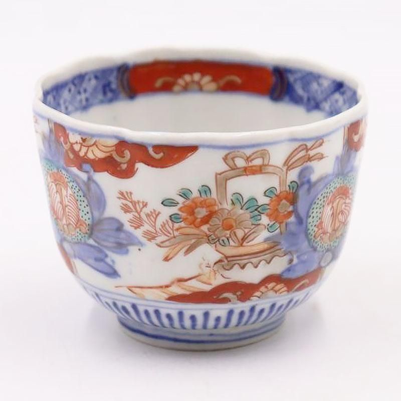 骨董 アンティーク 柿右衛門 古伊万里 赤絵 金彩 松竹梅 唐草文 蕎麦