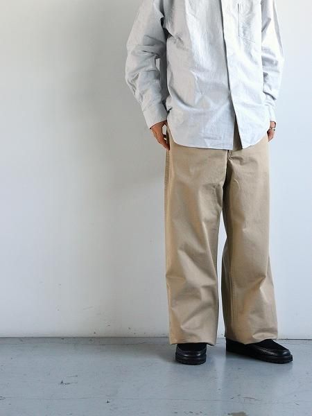 Sans limite (サンリミット) ワイドストレート チノパンツ BEIGE