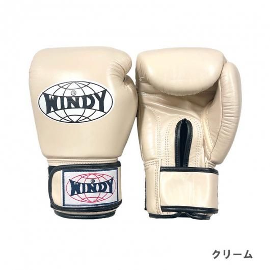 WINDY ボクシンググローブ 16oz / レガースLサイズ ホワイト セット