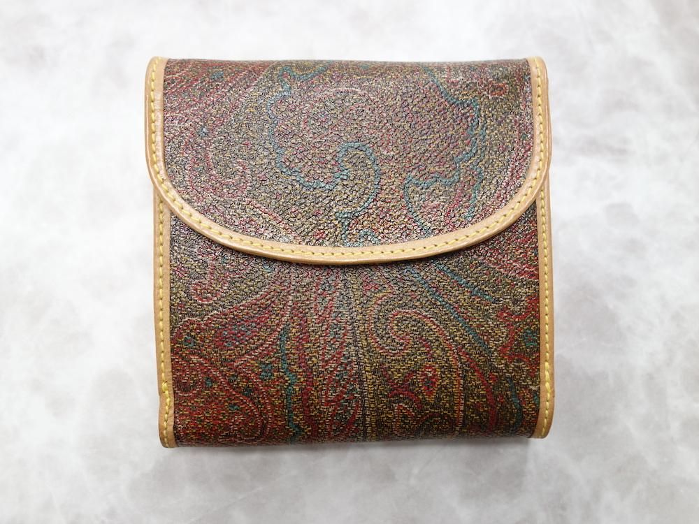 ETRO エトロ ペイズリー柄 二つ折り財布 イタリア製 USED - SOTA JAPAN