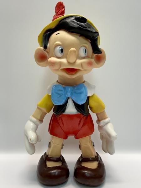 希少 ディズニー ピノキオ ラバー スクイーク ドール ソフビ ファモサ