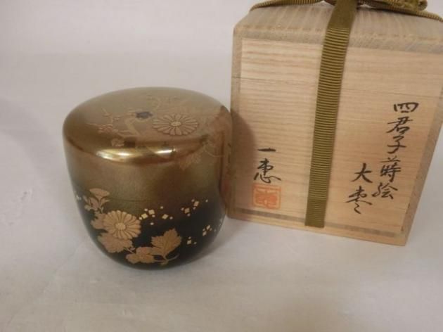 四君子蒔絵大棗 福島一恵 - 茶道具きよ川［茶器・茶道具・掛け軸・美術