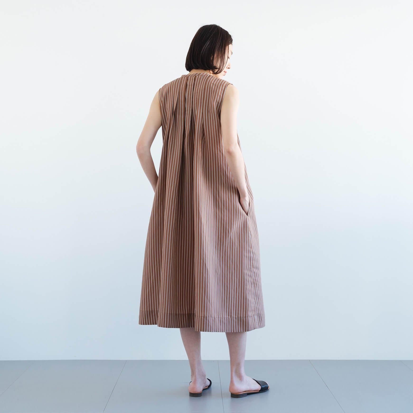 CLASKA（クラスカ）｜ ストライプタックワンピース - ファッション