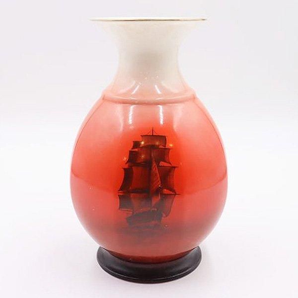 ビンテージクリスタルグラディ-ション花瓶 ビンテージクリスタル