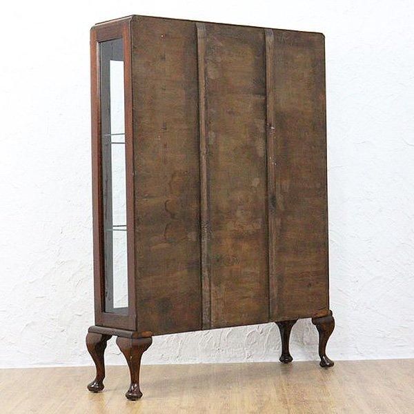 重厚な英国製アンティーク マホガニーコレクションキャビネット