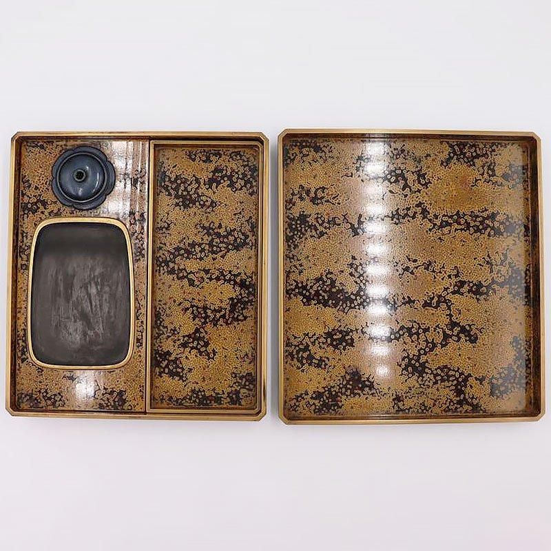 希少なアンティーク若狭塗り硯箱 明治大正時代