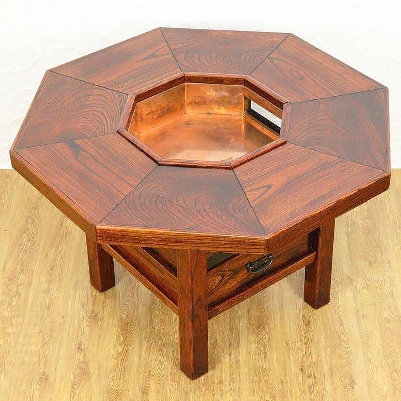 八角形 囲炉裏テーブル 民芸 日本製 ヴィンテージ