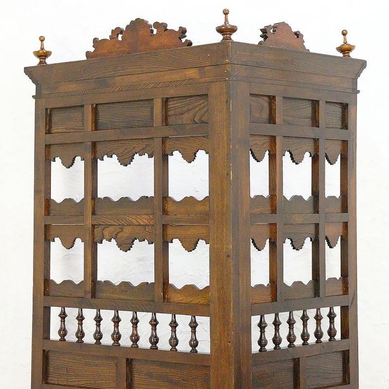 希少 日本製 洋館風 コーナーキャビネット アンティーク