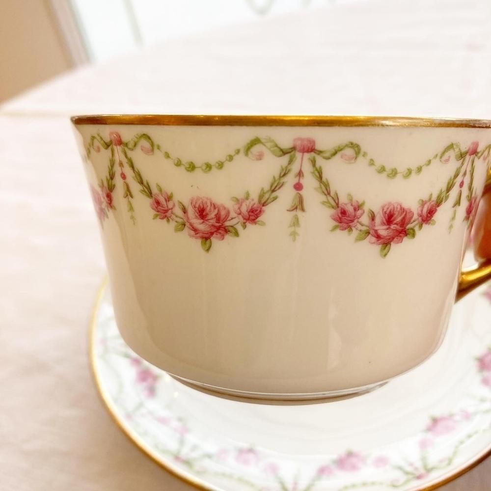 リモージュ アビランド アンティークローズ カップ&ソーサー