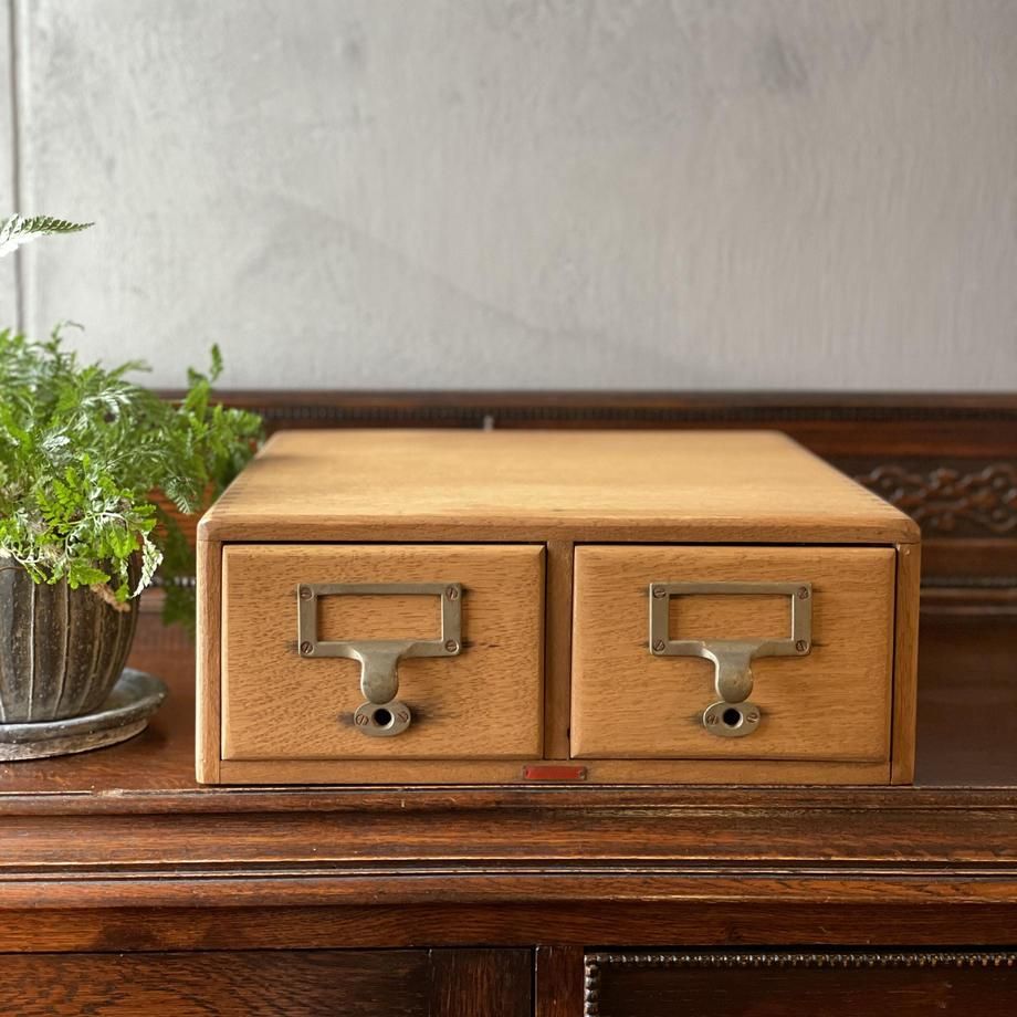 昭和初期 木製 小引出し 収納 古道具 ヴィンテージ