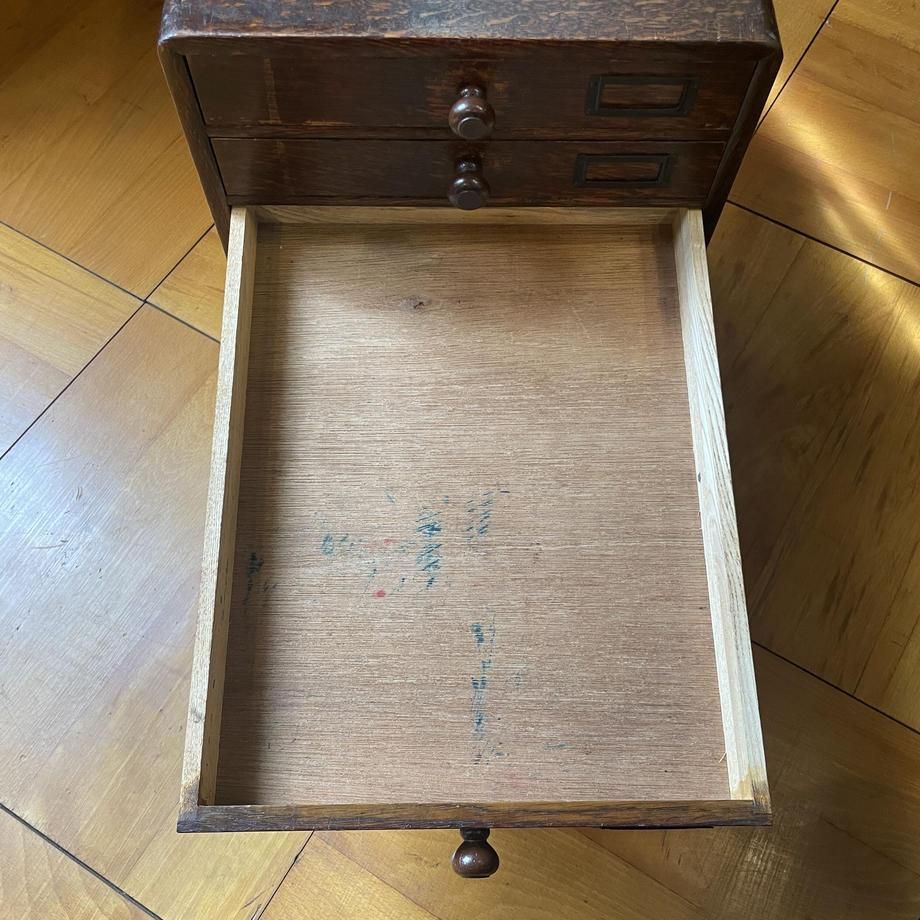 昭和初期 木製 5杯小引出し アンティーク収納