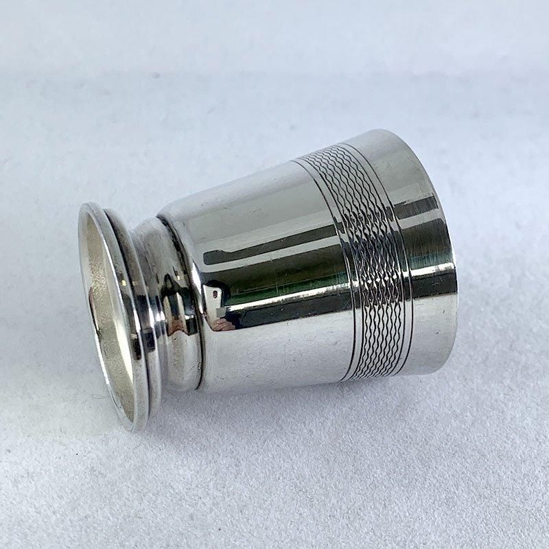 フランス製銀ゴブレット存在感ある波状デザイン