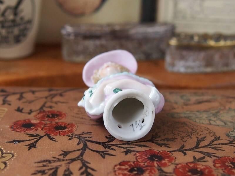 アンティーク ハーフドール ピンクッションドール - アンティーク