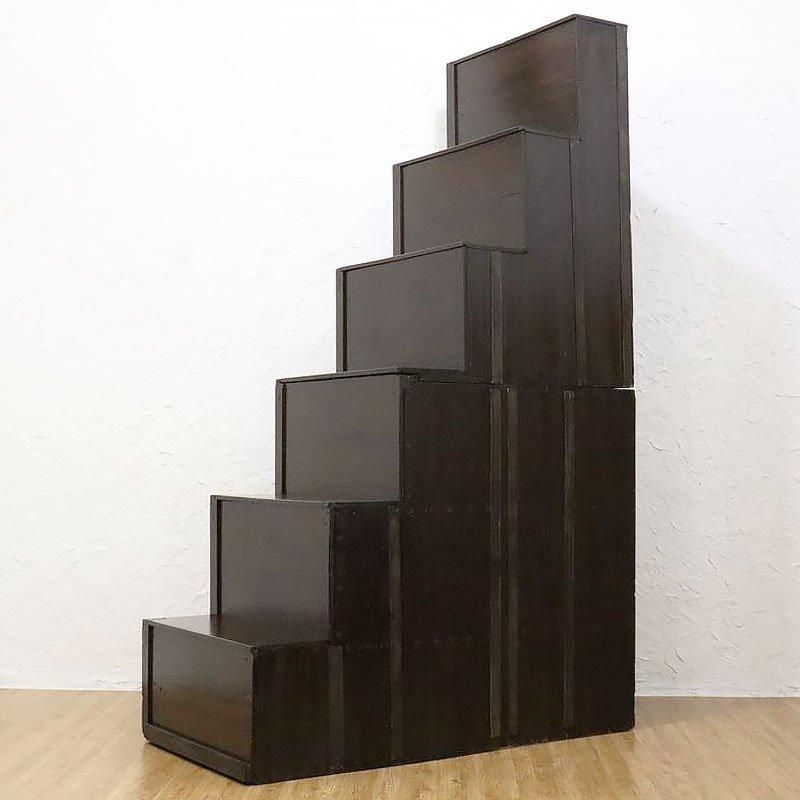 階段箪笥 大正昭和 古民家 和家具 アンティーク