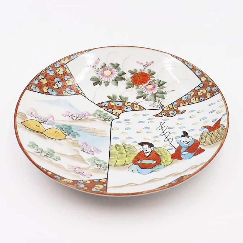 松本佐吉 九谷焼 皿 小皿 和皿 骨董品 アンティーク 松本佐吉 九谷焼